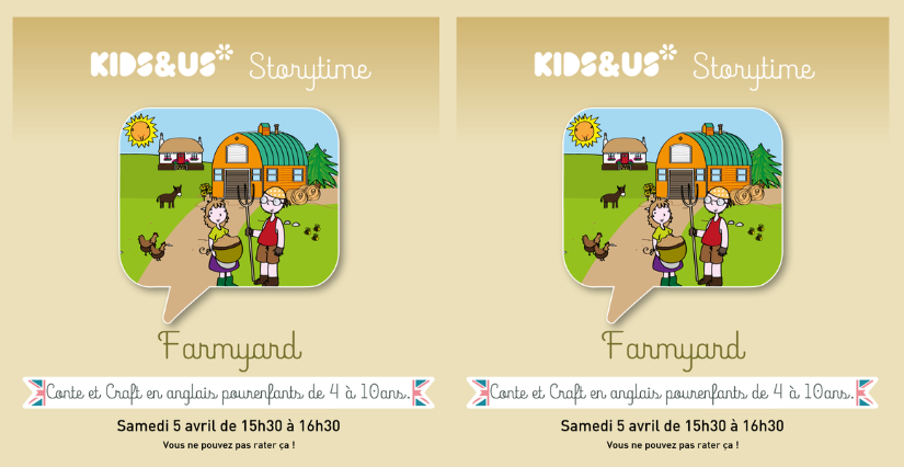 Atelier "Lecture and Craft" chez Kids and Us Toulouse - La Cartoucherie