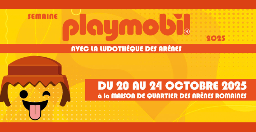Venez jouer en famille avec des Playmobils à la Maison de Quartier des Arènes Romaines.