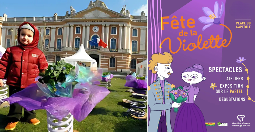 Fête de la Violette - Place du Capitole à Toulouse