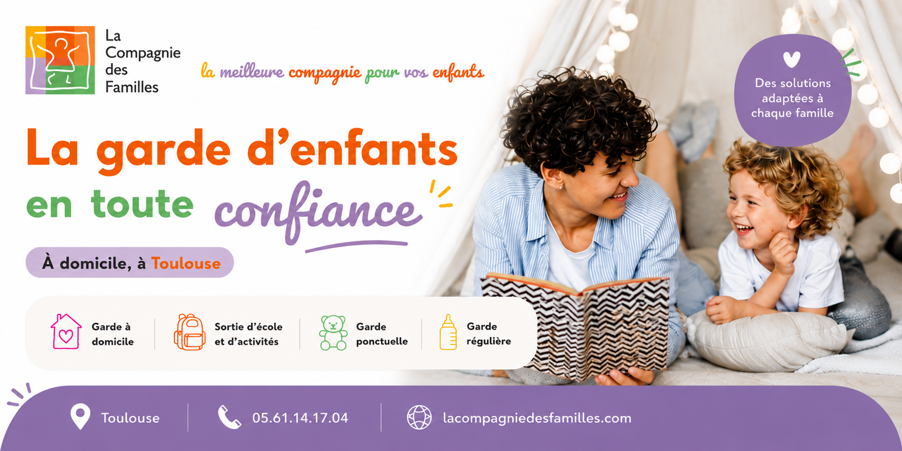 Garde d’enfants à Toulouse : Découvrez l’accompagnement sur mesure de La Compagnie des Familles
