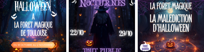 Halloween a la foret magique