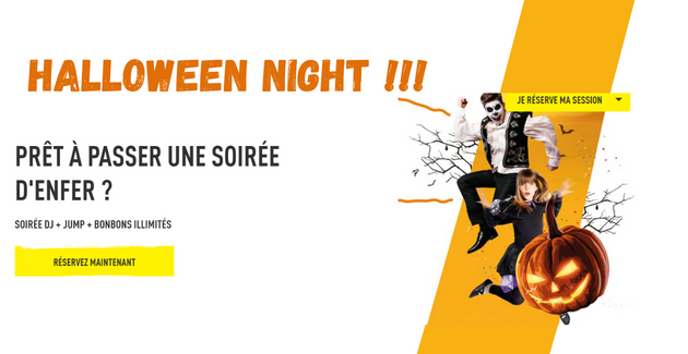 Soirées Open Jump Spécial Halloween dans vos Trampolines Parks à Toulouse