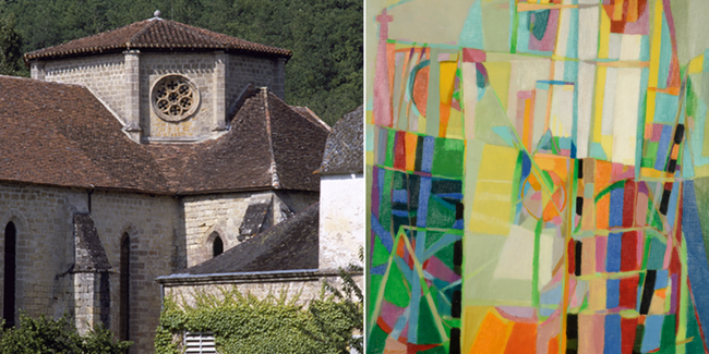 Exposition d'art moderne à l'Abbaye de Beaulieu-en-Rouergue