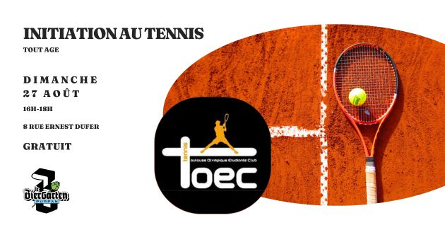Initiation au tennis pour les enfants dans la guinguette du Biergarten Purpan
