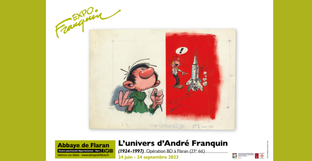Exposition "l'Univers d'André FRANQUIN" dans le cadre de l'opération BD, à l'Abbaye de Flaran