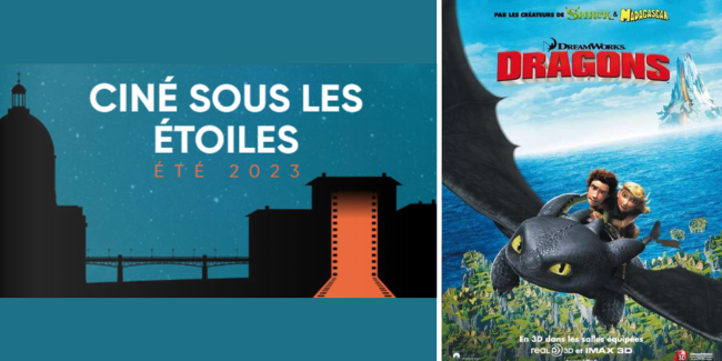 Soirée cinéma plein air : "Dragons", en famille à Toulouse