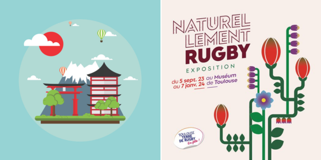Jeux sur le thème du Japon au Muséum, dans le cadre de la Coupe du Monde de Rugby