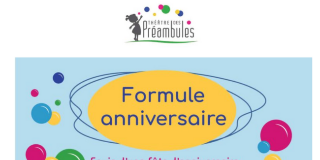 Un anniversaire d'artiste au Théâtre des Préambules