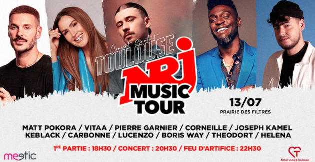 Un concert gratuit et mémorable le 13 juillet à Toulouse - NRJ Music Tour