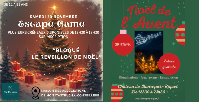 Découvrez les animations de Noël dans les Coteaux du Girou