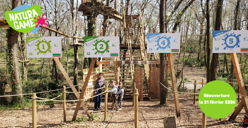 Réouverture de parc d'accrobranche et de paintball Natura Game - vacances d'hiver