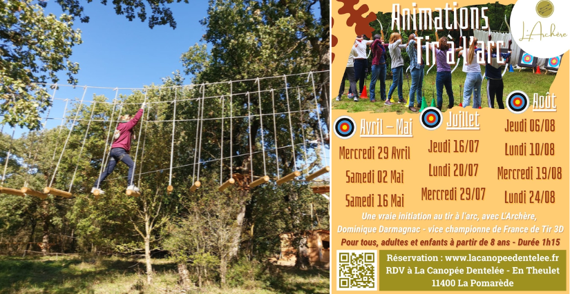 Découverte du Tir à l'arc à La Canopée Dentelée 