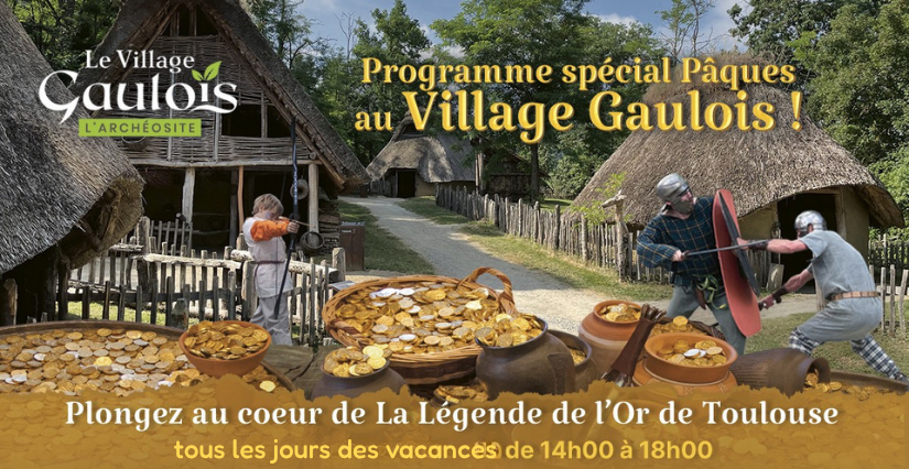 Vacances au Village Gaulois : animations & chasse au trésor près de Toulouse