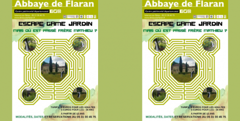 Un escape game dans le jardin de l’abbaye de Flaran !