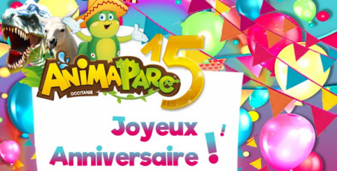 Anniversaire de folie dans le parc d'attraction d'AnimaParc